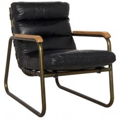 Noir Furniture Cowhide Arm Chair
