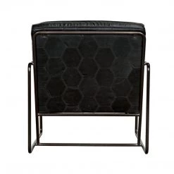 Noir Furniture Sofas Noir Demeter Chair, Metal And Leather