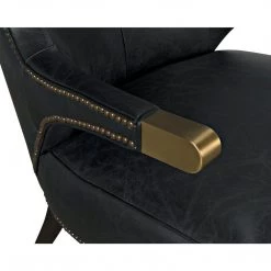 Noir Furniture Sofas Noir Heracles Chair, Leather