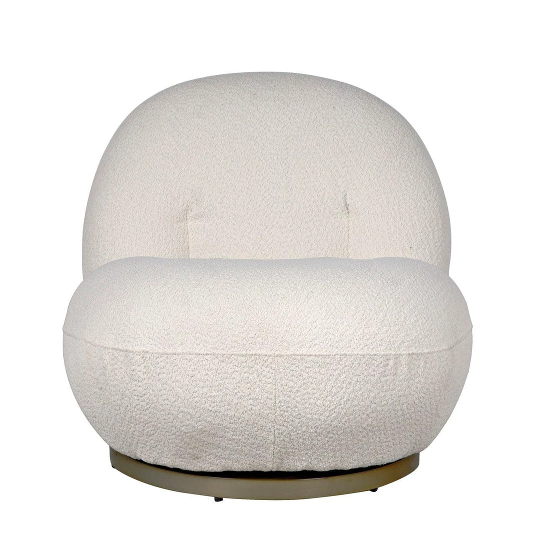 Noir Furniture Sofas Noir Artemis Chair, Boucle Fabric