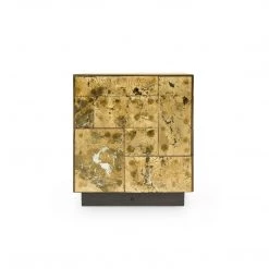 Bungalow 5 - Leger Side Table - Antique Mirror & Gold