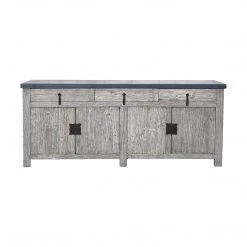 Organic Restoration Concrete And Reclaimed Elm Buffet
