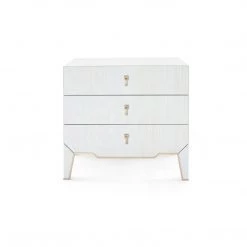Bungalow 5 - Madeline 3-drawer Side Table, Platinum