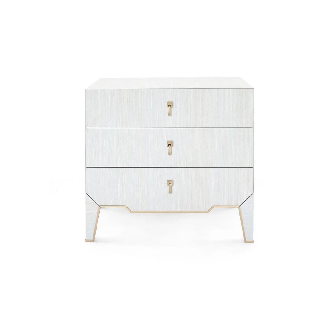 Bungalow 5 - Madeline 3-drawer Side Table, Platinum