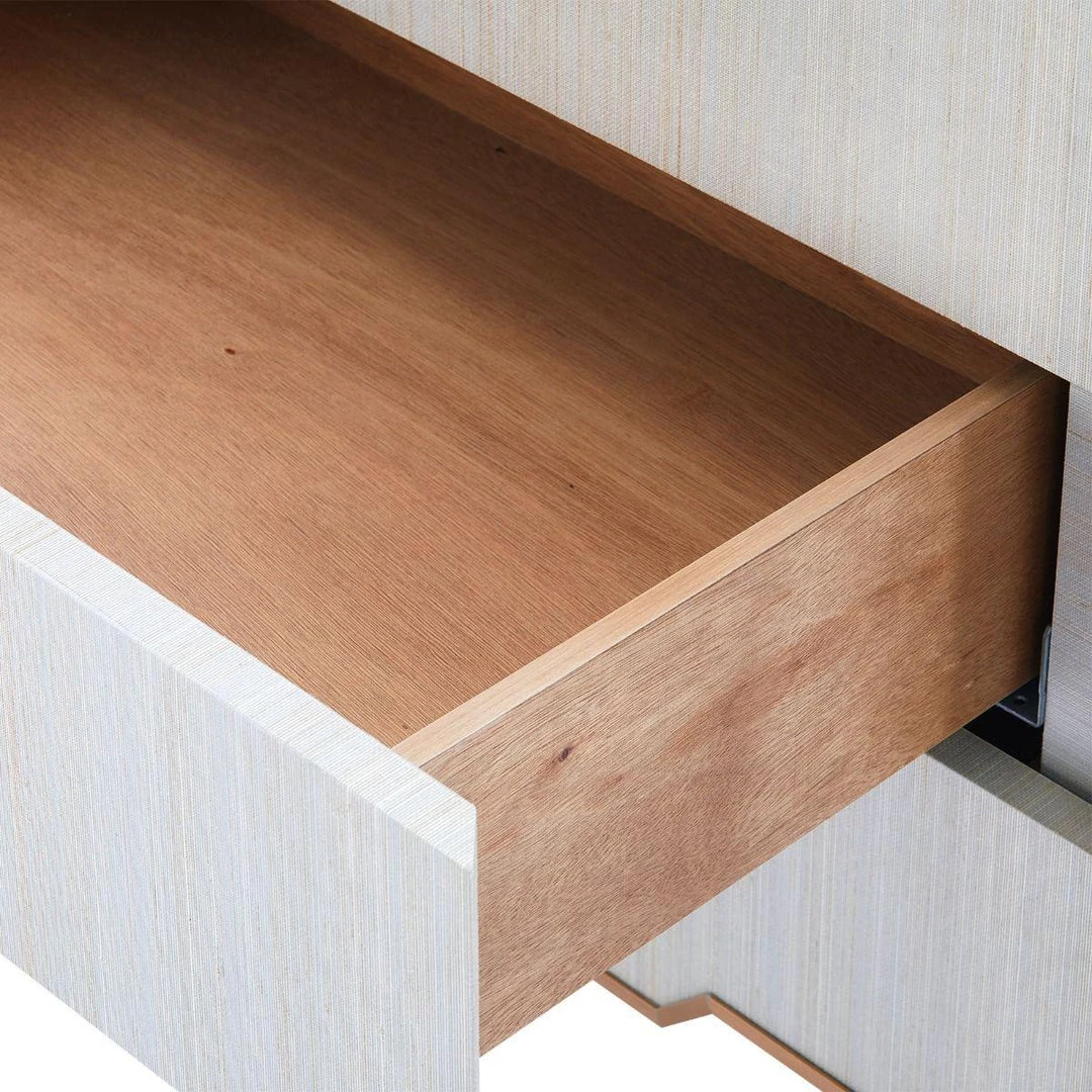 Bungalow 5 - Madeline 3-drawer Side Table, Platinum