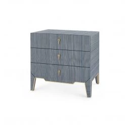 Bungalow 5 - Madeline 3-drawer Side Table, Navy Blue