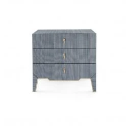 Bungalow 5 - Madeline 3-drawer Side Table, Navy Blue