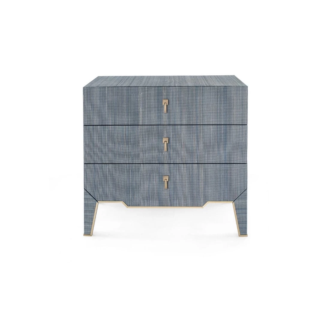Bungalow 5 - Madeline 3-drawer Side Table, Navy Blue