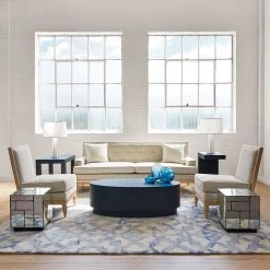 Bungalow 5 - Mila Oval Coffee Table, Navy Blue