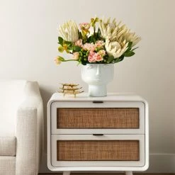 Bungalow 5 - Malmo 2-drawer Side Table, White