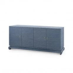 Bungalow 5 - Meredith Extra Large 4-door Cabinet, Navy Blue