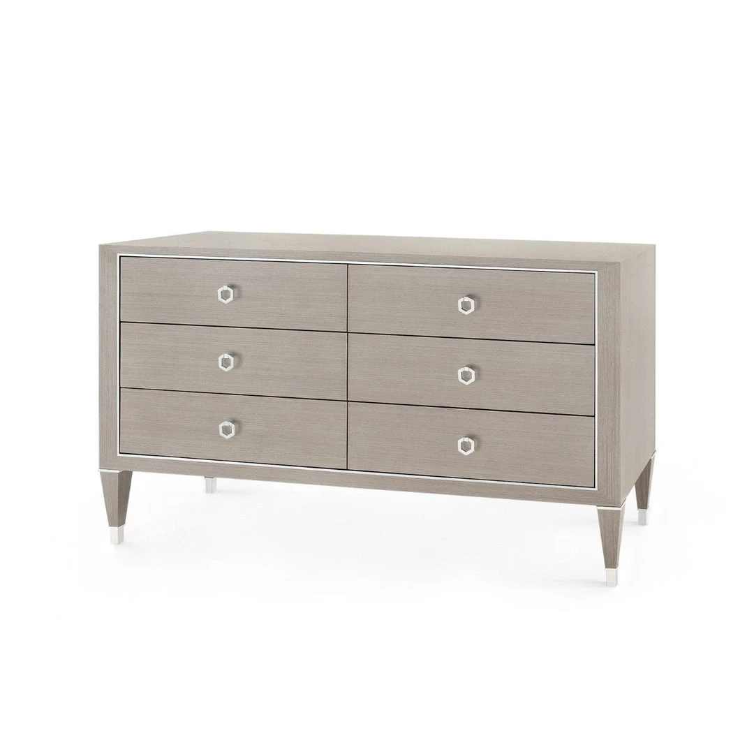 Bungalow 5 - Morris Extra Large 6-drawer, Taupe Gray