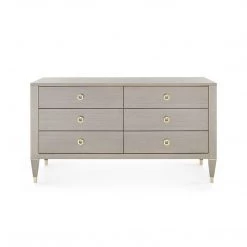 Bungalow 5 - Morris Extra Large 6-drawer, Taupe Gray