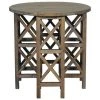 Noir Furniture Accent Tables Noir Zimmerman Side Table, Old Wood
