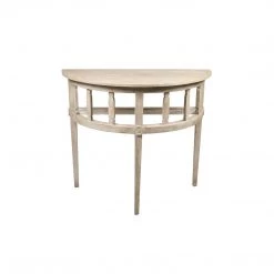 CFC Furniture Reclaimed Lumber Demi Lune Table Accent Tables