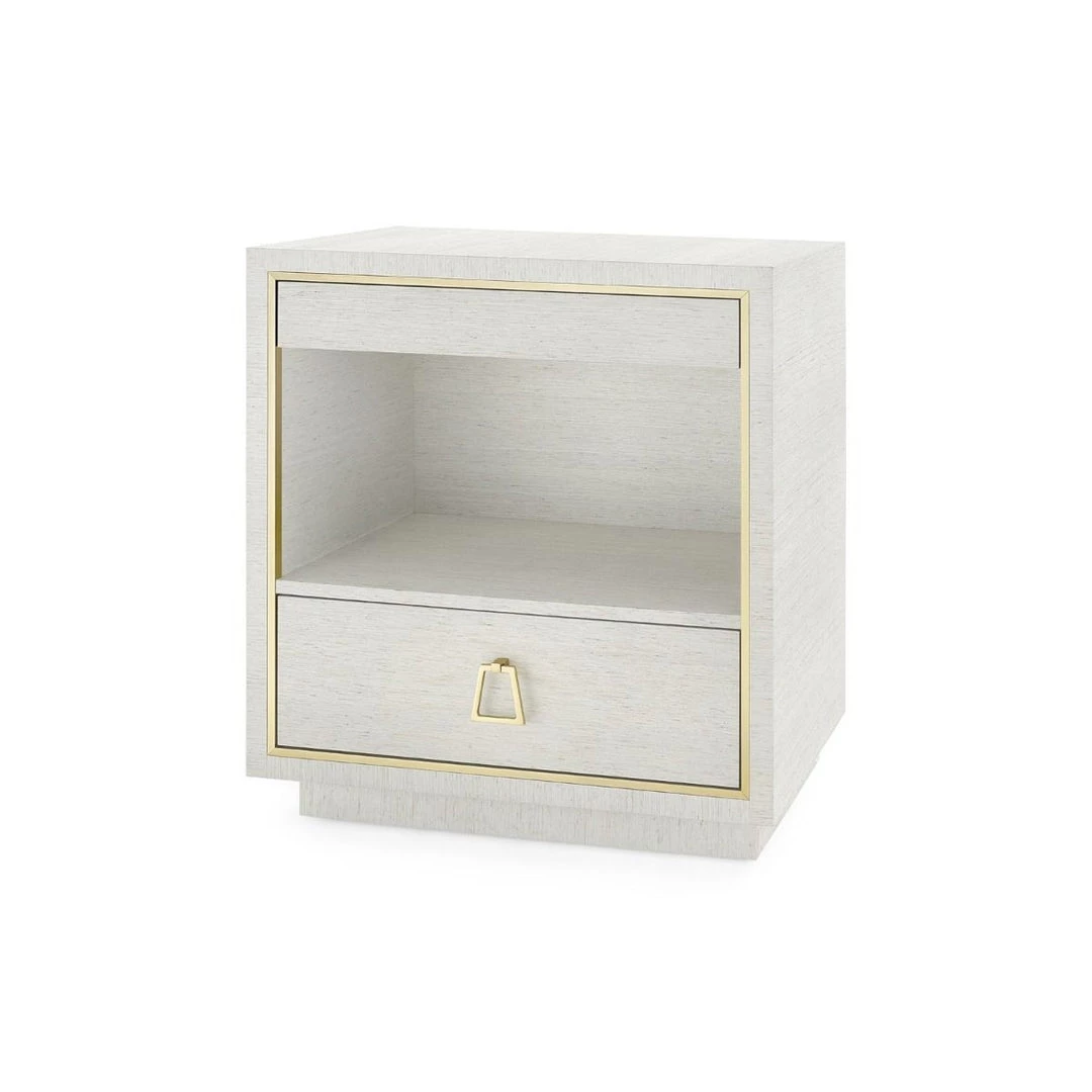 Bungalow 5 - Parker 2-drawer Side Table, Silver