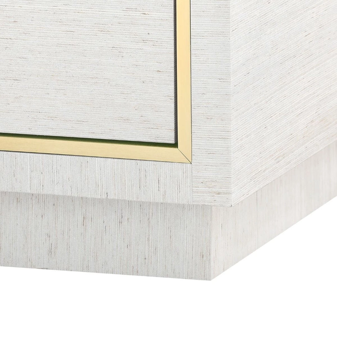 Bungalow 5 - Parker 2-drawer Side Table, Silver