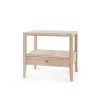 Bungalow 5 - Paola 1-drawer Side Table, Bleached Cerused Oak