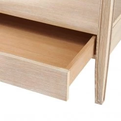 Bungalow 5 - Paola 1-drawer Side Table, Bleached Cerused Oak