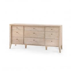 Bungalow 5 - Paola Extra Large 9-drawer, Bleached Cerused Oak