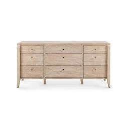 Bungalow 5 - Paola Extra Large 9-drawer, Bleached Cerused Oak