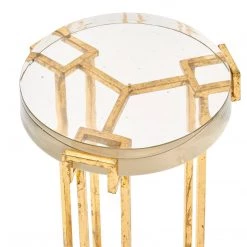 Bungalow 5 - Prism Round Side Table, Gold