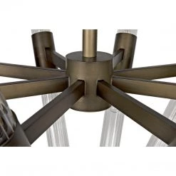 Noir Furniture Sofas Noir Moira Chandelier, Aged Brass Finish