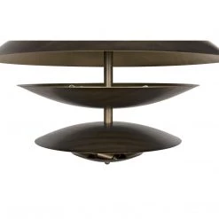 Noir Furniture Sofas Noir Nora Chandelier, Metal With Aged Brass Finish