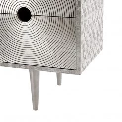 Bungalow 5 - Randers 4-Drawer & 2-Door Cabinet - German Silver