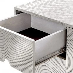 Bungalow 5 - Randers 4-Drawer & 2-Door Cabinet - German Silver