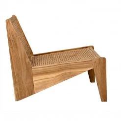Noir Furniture Noir Udine Chair With Caning, Teak