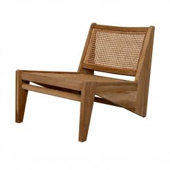 Noir Furniture Noir Udine Chair With Caning, Teak
