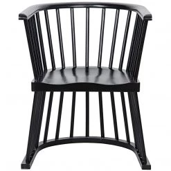 Noir Furniture Chairs Noir Bolah Chair, Hand Rubbed Black