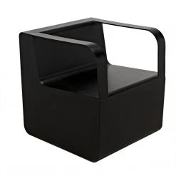 Noir Furniture Noir Nico Chair, Black Steel