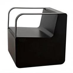 Noir Furniture Noir Nico Chair, Black Steel