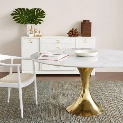Bungalow 5 - Stockholm Dining Table Base, Brass