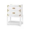 Bungalow 5 - Tansu 2-Drawer Side Table. In White