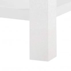 Bungalow 5 - Valentina Grasscloth 1-Drawer Side Table In White